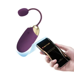 Smart δονητής ABNER egg από την Pretty Love με έλεγχο μέσω εφαρμογής και διπλό μοτέρ.