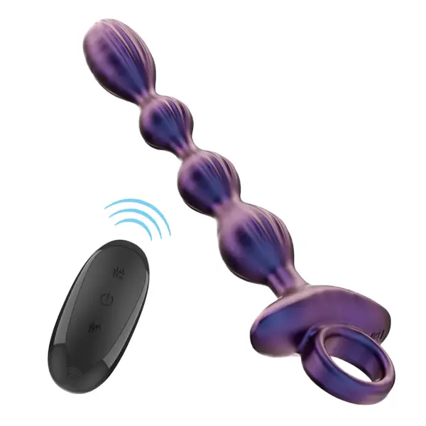 Intense - Δονούμενες πρωκτικες μπίλιες JACKIE με χειριστήριο 1 INTENSE JACKIE δονητικό anal plug από super soft σιλικόνη με τηλεχειριστήριο, 10 λειτουργίες δόνησης, αδιάβροχο και USB επαναφορτιζόμενο