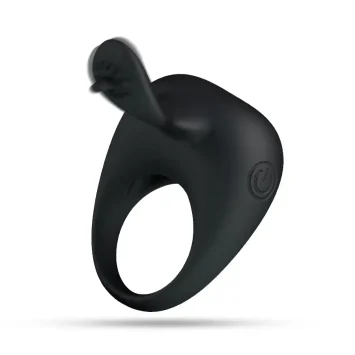 Vibrating cock ring από σιλικόνη με textured επιφάνεια και δυνατή δόνηση για ενισχυμένη απόλαυση.