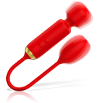 Mia - Egg και Wand δονητής Toscana Double Pleasure κόκκινος