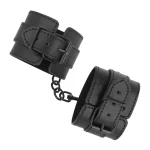 Intense - Φετιχιστικές χειροπέδες δερματίνη μαύρες