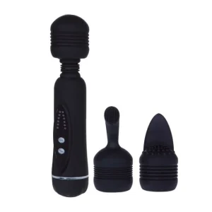Κλειτοριδικός δονητής FLIRTATION MAGICAL MASSAGER με εύκαμπτο λαιμό, 12 λειτουργίες και 3 εναλλάξιμες κεφαλές.