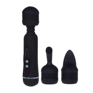 Κλειτοριδικός δονητής FLIRTATION MAGICAL MASSAGER με εύκαμπτο λαιμό, 12 λειτουργίες και 3 εναλλάξιμες κεφαλές.
