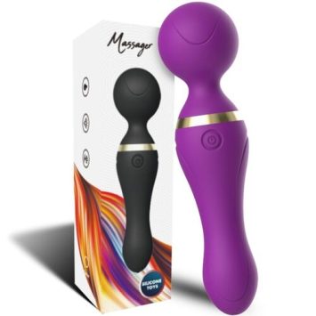 Κλειτοριδικός δονητής Massager FREEZA μωβ, με ευέλικτη κεφαλή, 9 λειτουργίες δόνησης και USB επαναφορτιζόμενη μπαταρία.