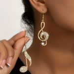 Κρεμαστά σκουλαρίκια νότες