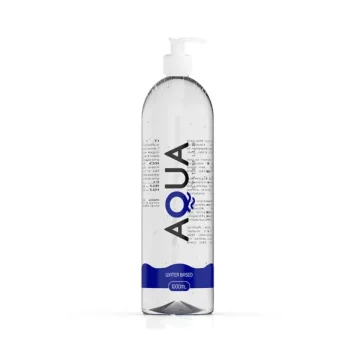 Λιπαντικό υδατικής βάσης AQUA 1000 ml άοσμο και διάφανο για sex toys και προφυλακτικά.