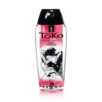 Λιπαντικό TOKO AROMA Φράουλα & Σαμπάνια 165ml από την Shunga, με βάση το νερό και γεύση strawberry & champagne.