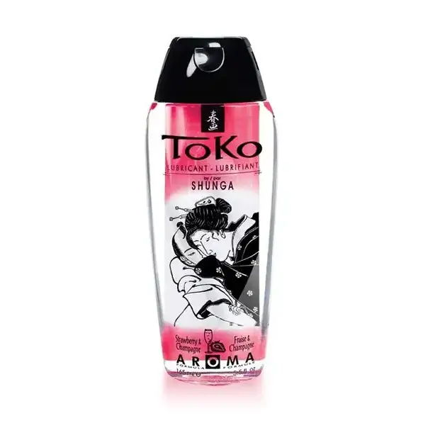 Λιπαντικό TOKO AROMA Φράουλα & Σαμπάνια 165ml από την Shunga, με βάση το νερό και γεύση strawberry & champagne.
