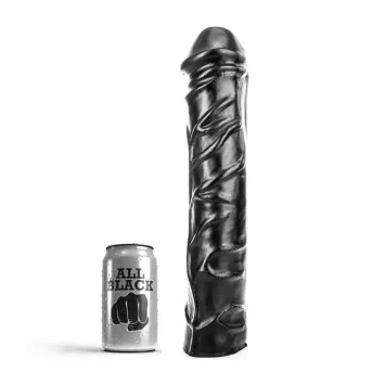 Μαλακό ρεαλιστικό dildo All Black GIANT FISTING 31cm για extreme διείσδυση και fisting.