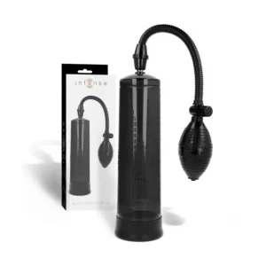 Intense Penis Pump 02 αντλία πέους με μανόμετρο, 20 cm μήκος και 6.5 cm διάμετρο, από ABS και σιλικόνη.