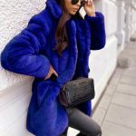 Playful luxury teddy fur μπλε ηλεκτρίκ