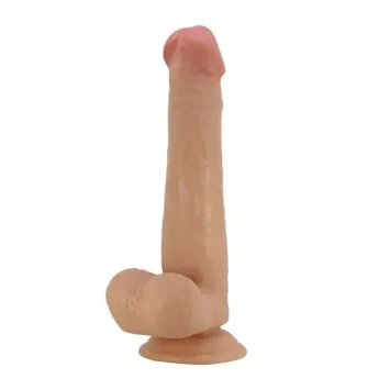 Ρεαλιστικό dildo TALLEN 22cm καφέ με sliding skin