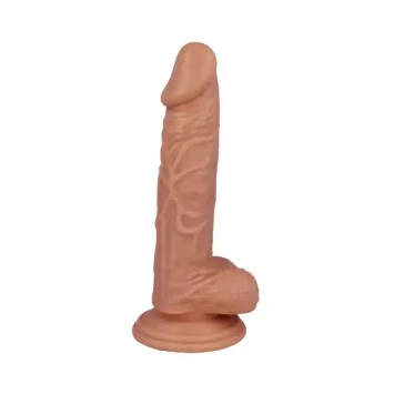 Ρεαλιστικό dildo Mr. Intense 18 cm σε φυσικό χρώμα με λεία επιφάνεια και ισχυρή βεντούζα.