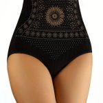 Shapefit κορσές ψηλόμεσος μαύρο με σχεδιάκια