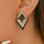 Σικ σκουλαρίκια τριγωνικά