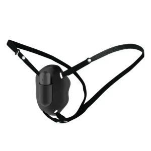 Μαύρο Strap On με δονητή bullet, ρυθμιζόμενους ιμάντες και 12 τρόπους δόνησης
