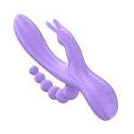 Intense - Τριπλός δονητής διεγέρτης MIKO μωβ