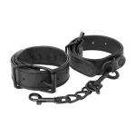 Darkness Sensations - Χειροπέδες από δερματίνη WIDE THIN