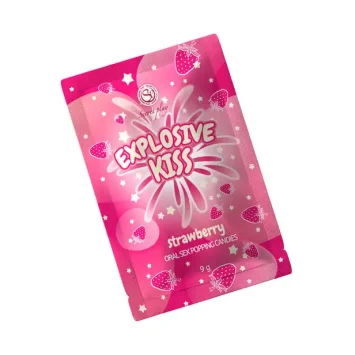 KooKoo 19 Εκρηκτικά ζαχαρωτά Popping Candies 9g με γεύση φράουλα για στοματικό σεξ και ερωτικά παιχνίδια.