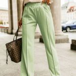 Φόρμα φυστικί με ραφή μπροστά