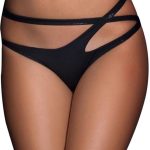 Lurex σλιπ με διπλές χιαστί λωρίδες (L/XL)