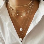 Πενταπλό κολιέ σε χρυσή απόχρωση