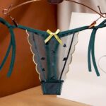 Πράσινο string με φιογκάκι