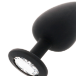 Intense - Πρωκτική σφήνα μαύρη SHELKI μέγεθος S