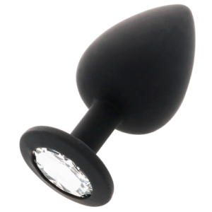 Πρωκτική σφήνα SHELKI φούξια (Μέγεθος S, 7.2 CM), με απαλή υφή & διαμαντένια βάση.