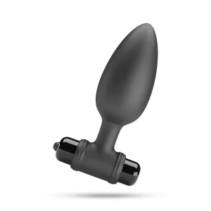 Vibrating butt plug από σιλικόνη με 10 λειτουργίες δόνησης και flared βάση για ασφαλή χρήση.