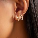 Σκουλαρίκια σετ στρας και πέρλες