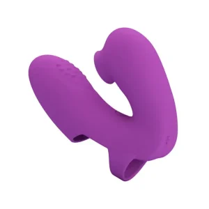 Δονητής δαχτύλου σιλικόνης με κλειτοριδική κεφαλή tapping