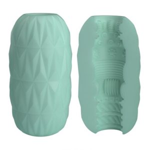 Ανδρικό αυνανιστήρι ATHENA ALICE τιρκουάζ με διπλή υφή και υπερελαστικό TPR υλικό.