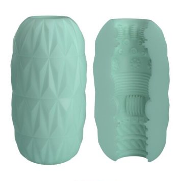 Ανδρικό αυνανιστήρι ATHENA ALICE τιρκουάζ με διπλή υφή και υπερελαστικό TPR υλικό.