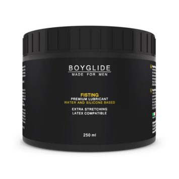 Αντρικό λιπαντικό Boyglide Fisting 250ml με βάση νερού και σιλικόνης, ιδανικό για πρωκτικό σεξ και fisting.