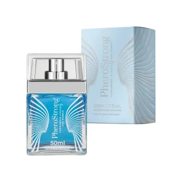 Άρωμα φερομόνης Angel for Women από την PheroStrong με λεμόνι, καφέ, τριαντάφυλλο, βανίλια και μόσχο.