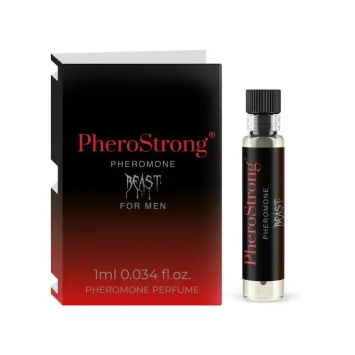 Άρωμα φερομόνης PheroStrong Beast for Men 50ml με νότες λεμονιού, μέντας, πιπεριού και ξύλου.