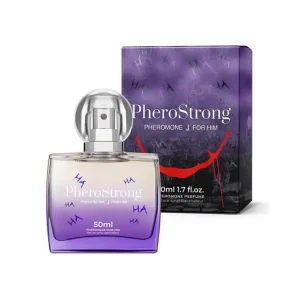 Ανδρικό άρωμα φερομόνης PheroStrong J for Him 50ml με νότες ίριδας, κεχριμπαριού και ξύλου.