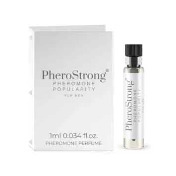 Άρωμα φερομόνης PheroStrong Popularity for Men 1ml με εσπεριδοειδή, αρωματικές και ξυλώδεις νότες.