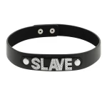 Coquette Chic Desire - Bondage τσόκερ δερματίνης SLAVE