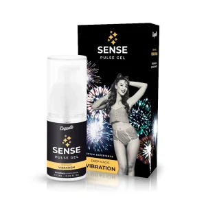 Coquette Chic Desire Sense Pulse Gel 15 ml υγρός δονητής με παλμούς, θέρμανση και γεύση φράουλα.