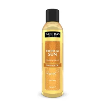 Λάδι μασάζ Tropical Sun με άρωμα φερομόνης 150ml, ιδανικό για αισθησιακές στιγμές και ερωτικό μασάζ