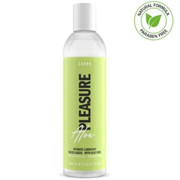 Λιπαντικό νερού Lovee Aloe Pleasure 150ml, με Aloe Vera, ουδέτερο και ασφαλές για προφυλακτικά και sex toys.