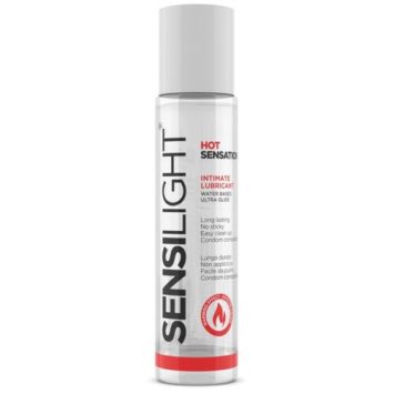 Λιπαντικό νερού Sensilight Hot Heat 60ml, με θερμαντική αίσθηση, υποαλλεργικό και συμβατό με προφυλακτικά.