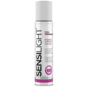 Λιπαντικό βάσης νερού Sensilight 60ml με άρωμα passion fruit, ασφαλές με προφυλακτικά και εύκολο στο ξέβγαλμα.