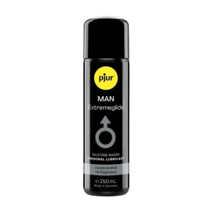 Pjur Man Premium Extremeglide αντρικό λιπαντικό σιλικόνης 250ml, άοσμο, άχρωμο και μακράς διάρκειας, ασφαλές με προφυλακτικά.