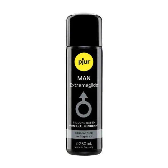Pjur Man Premium Extremeglide αντρικό λιπαντικό σιλικόνης 250ml, άοσμο, άχρωμο και μακράς διάρκειας, ασφαλές με προφυλακτικά.
