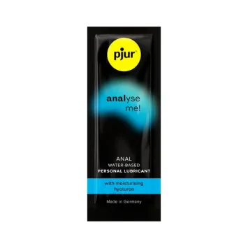 Πρωκτικό λιπαντικό βάσης νερού ANALYSE ME 2ml, εμπλουτισμένο με υαλουρονικό οξύ για άνετη διείσδυση & μακράς διάρκειας ολίσθηση.