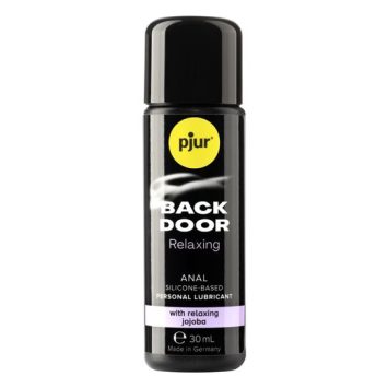 Πρωκτικό χαλαρωτικό τζελ Pjur Back Door 30ml με jojoba για άντρες, σε μαύρη συσκευασία