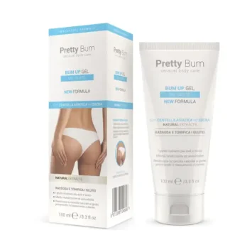 Τζελ σύσφιξης γλουτών Pretty Bum 100ml με centella asiatica και κισσό για ελαστικότητα και τόνωση.